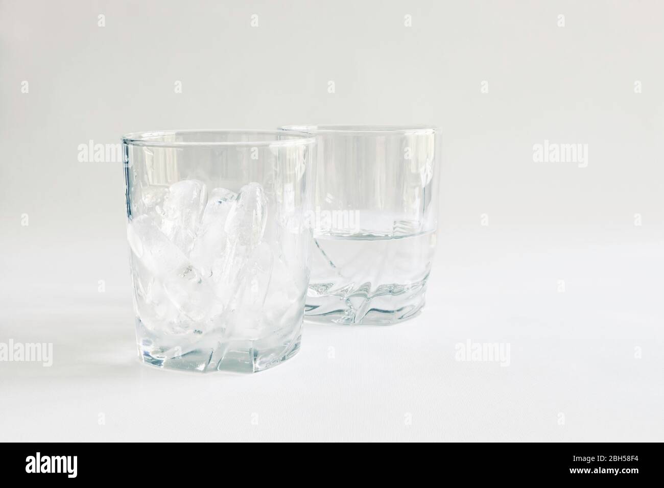 Water In A Glass With Ice