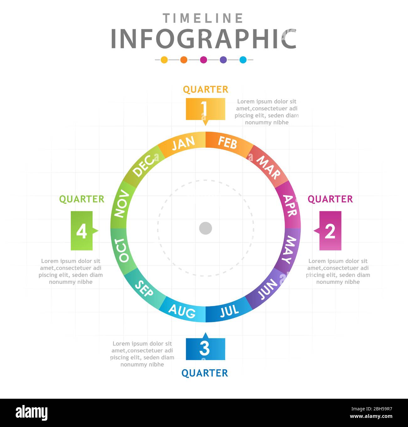 Infographic template for business. Modern Timeline diagram calendar