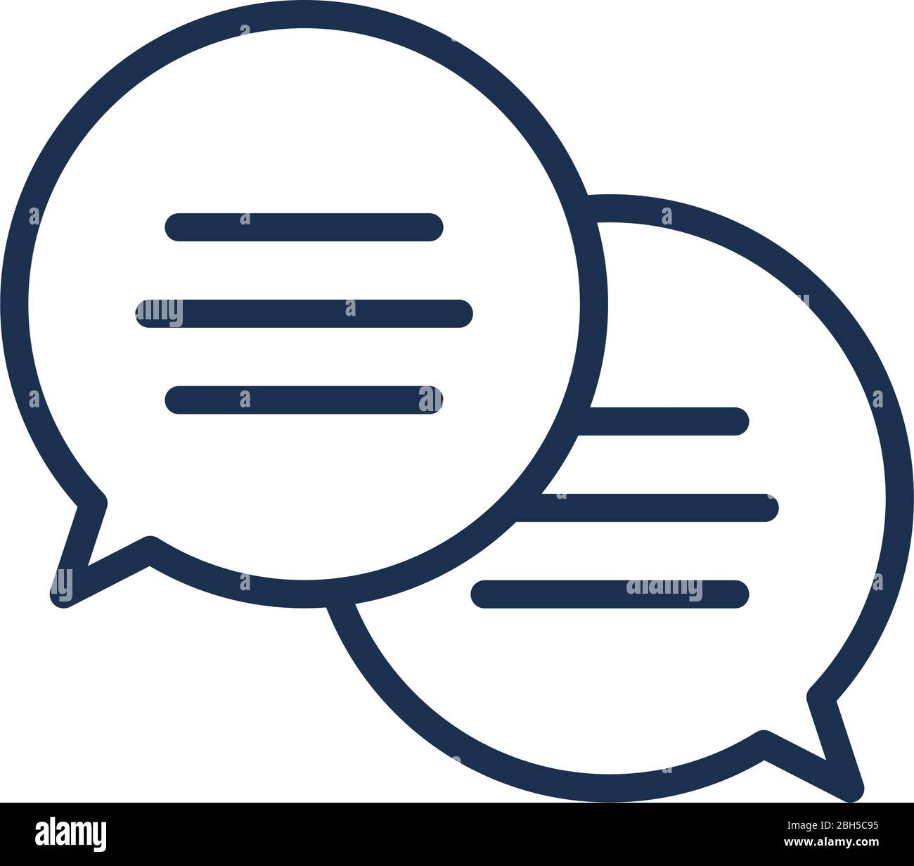 speech bubble , line style icon vector illustration design Stock Vector ...