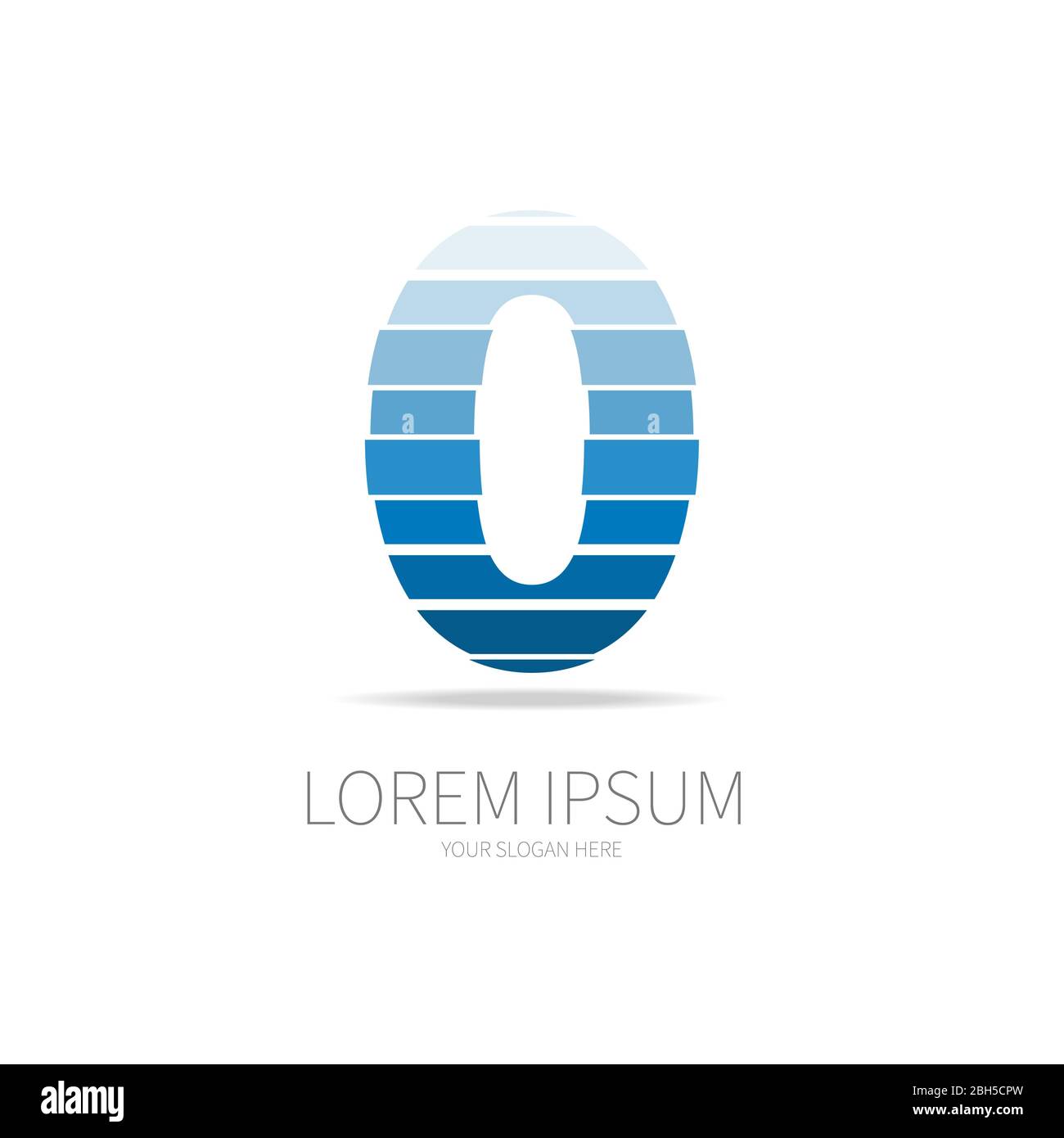 Number 6 logo, modern emblem, desing element template. Isolated Vector Stock Vector