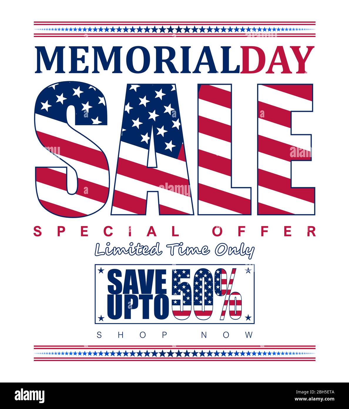 Vector illustration for promotional sales on the occasion of US