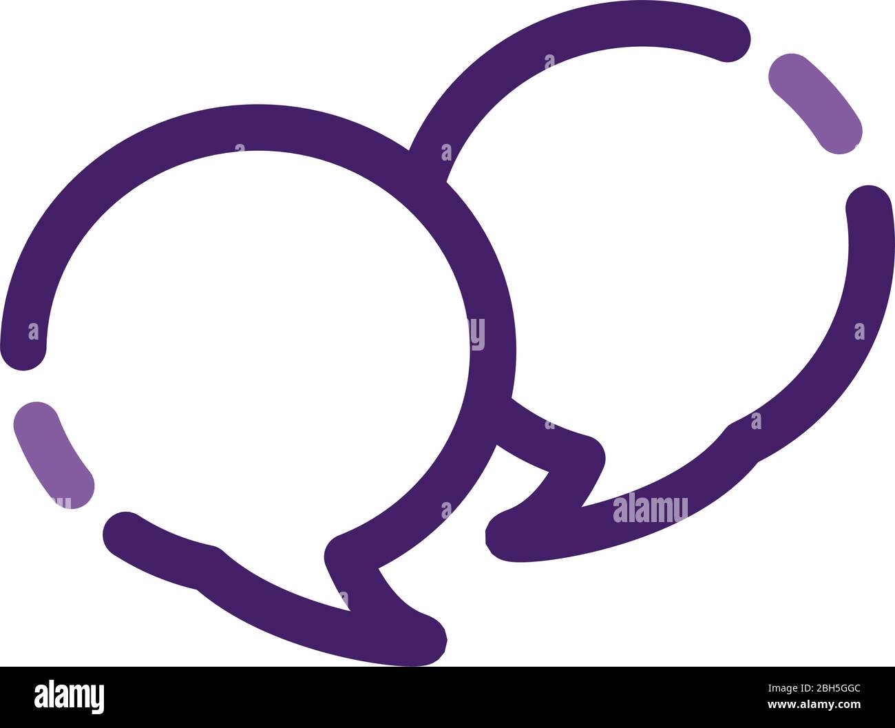 speech bubbles message line style icon Stock Vector Image & Art - Alamy
