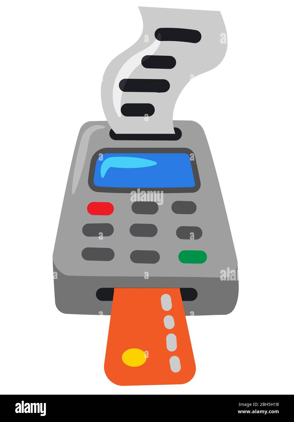 Illustration Of The Credit Card Payment Terminal Stock Vector Image