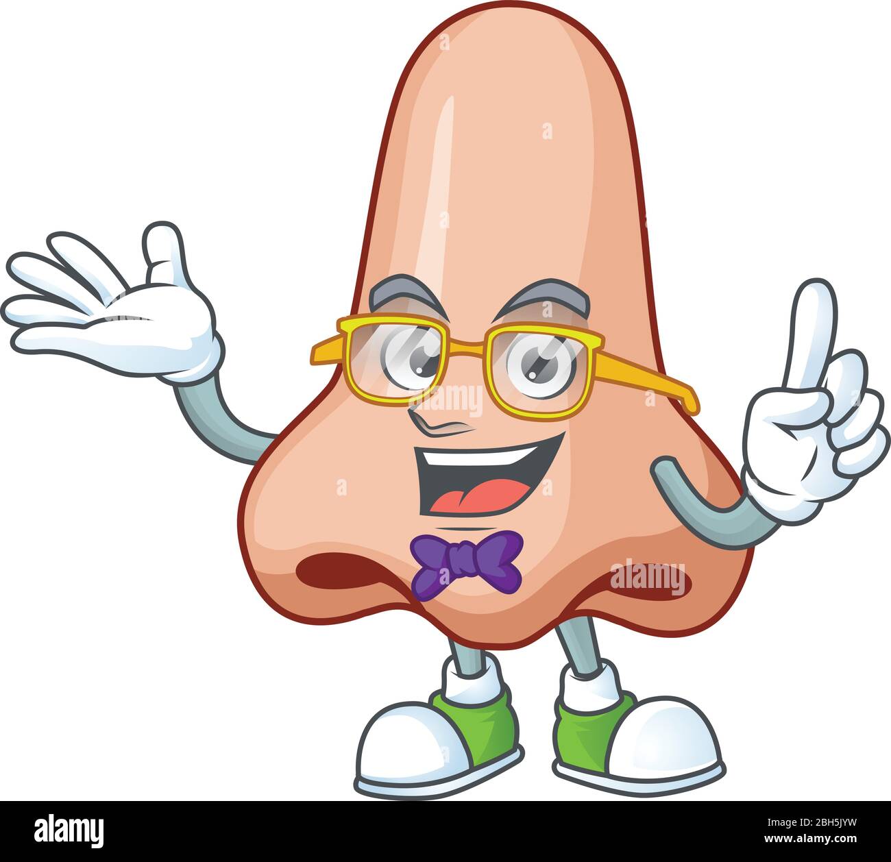 Cartoon character design of Geek nose wearing weird glasses Stock Vector  Image & Art - Alamy