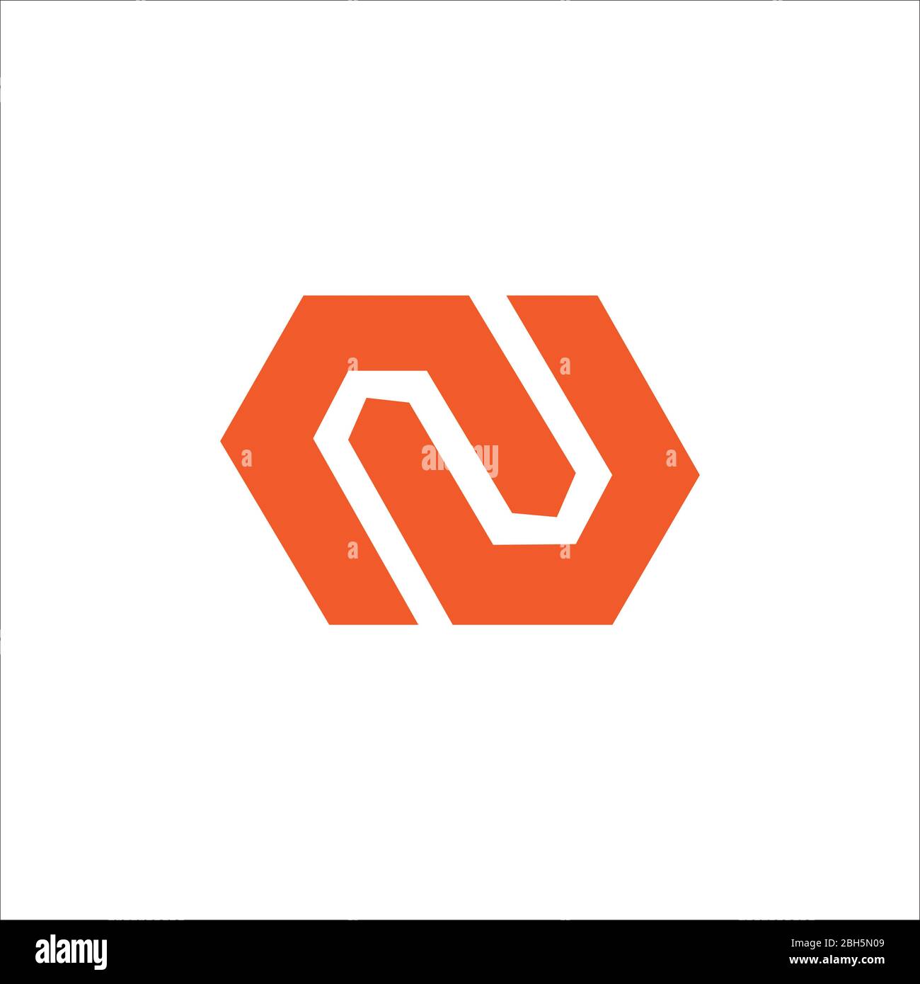 Initial letter cn or nc logo vector design template Stock Vector