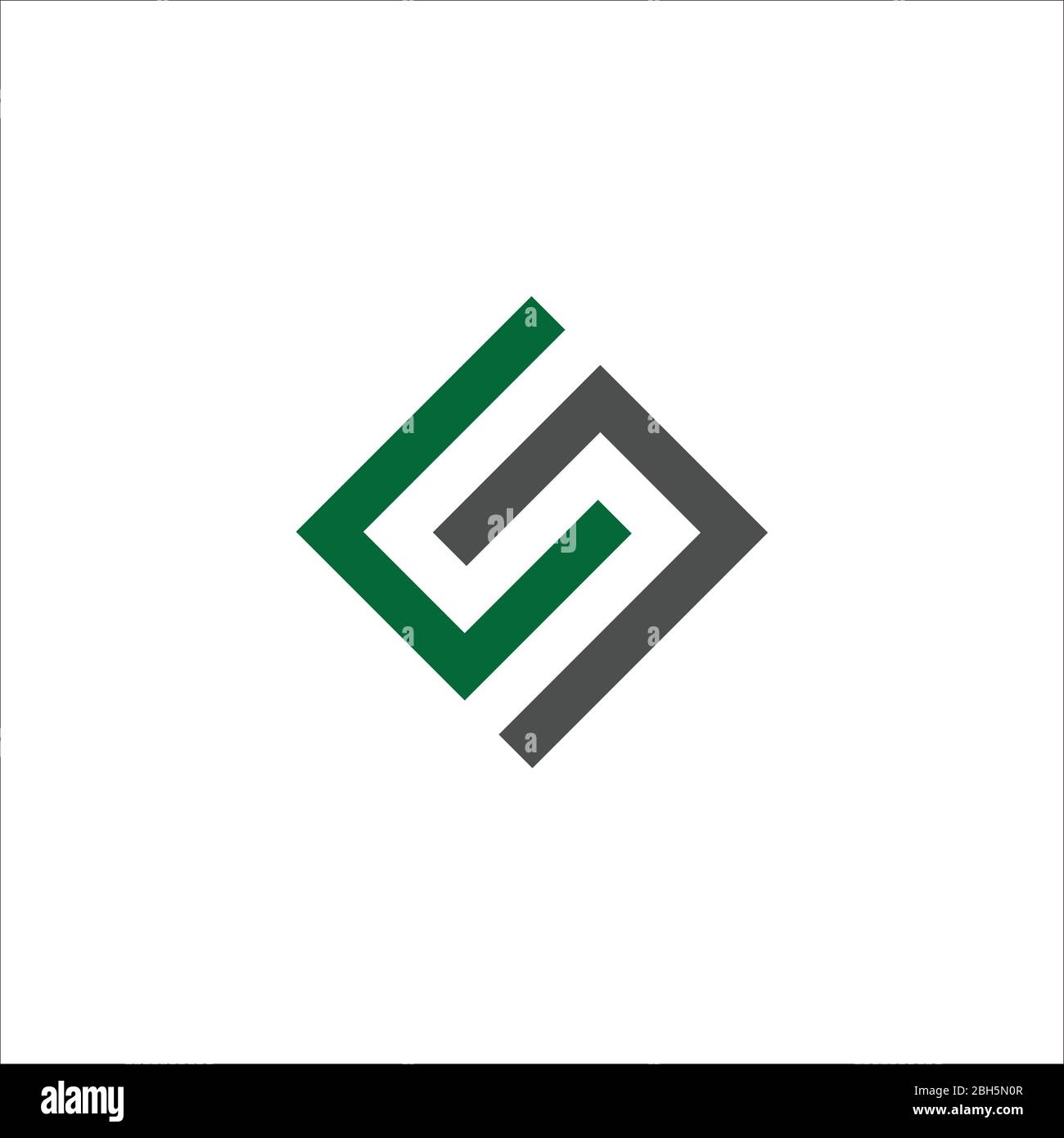 Initial letter cn or nc logo vector design template Stock Vector