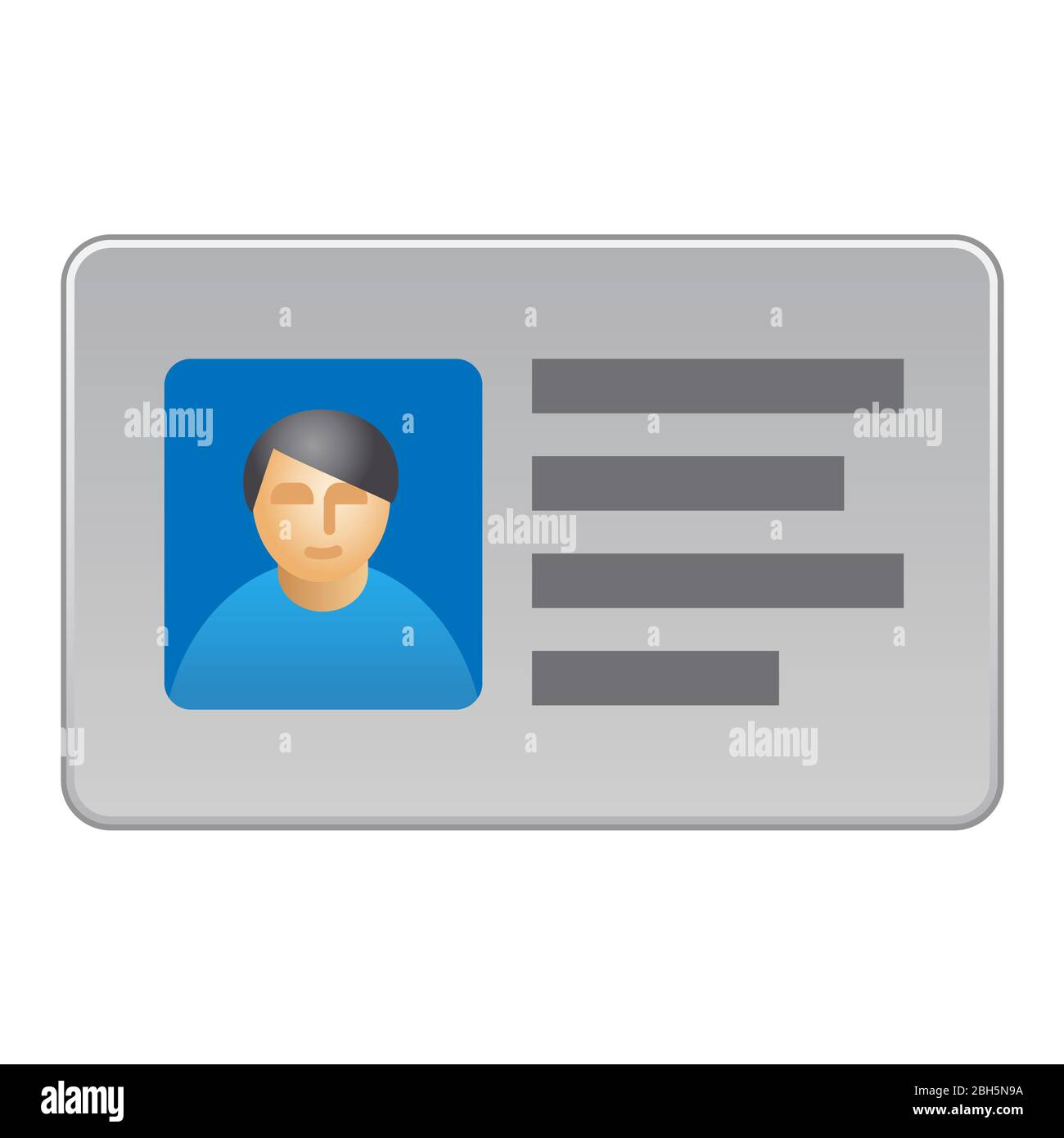 illustration of the identification personal card template Stock Vector illustration of the identification personal card template Stock Vector