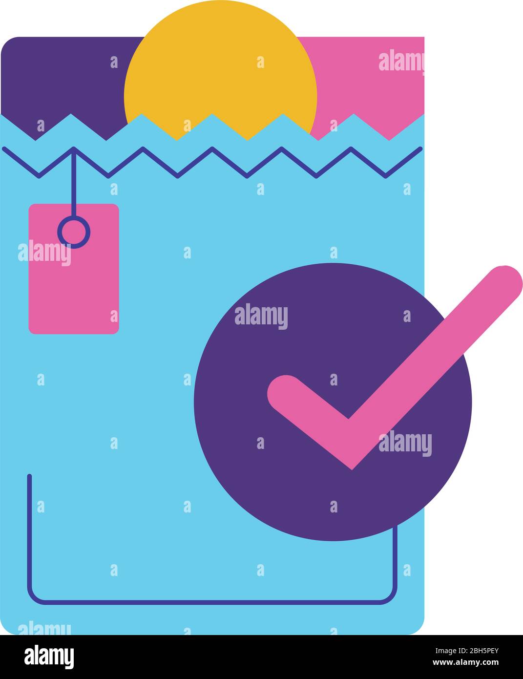 shopping bag flat style icon Stock Vector Image & Art - Alamy