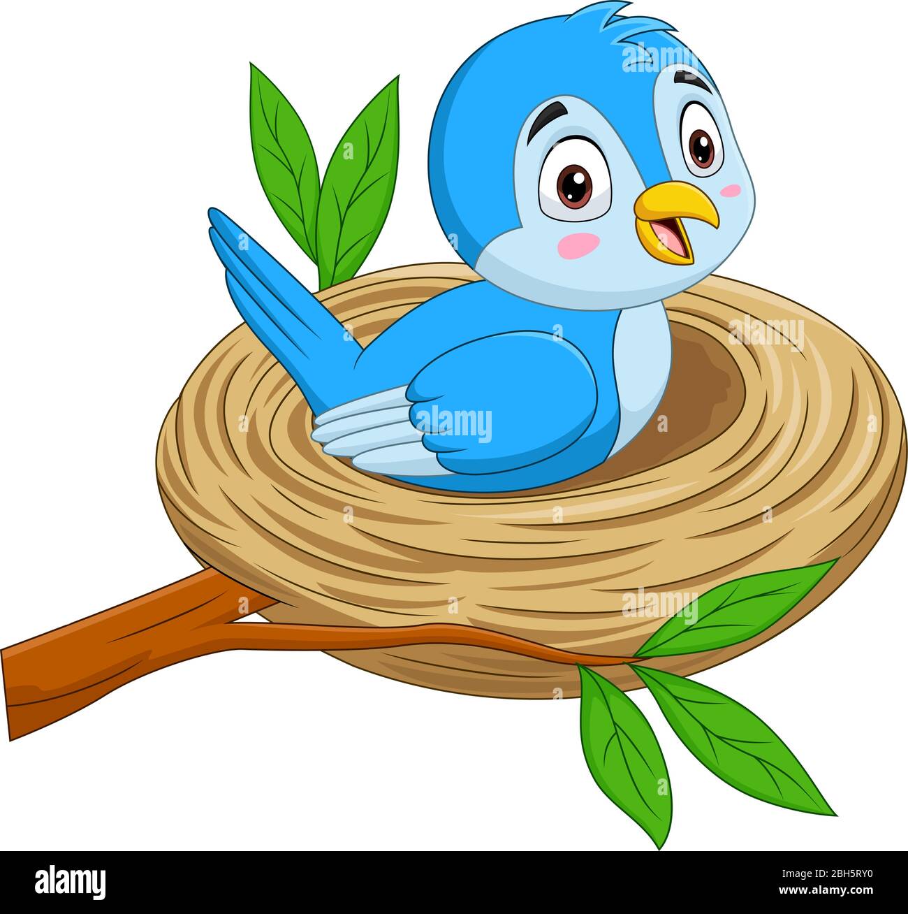 Cartoon blue bird sitting in a nest Stock Vector Image & Art - Alamy Cartoon blue bird sitting in a nest Stock Vector Image & Art - Alamy