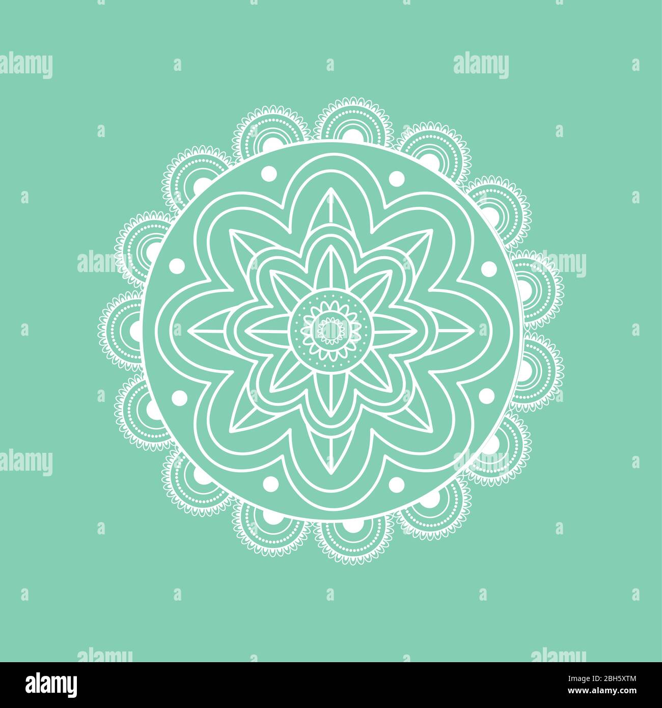Mandala. Floral pattern Stock Vector