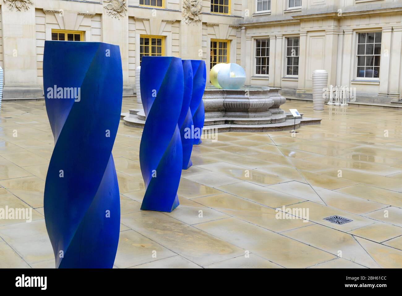 Energy, a sculpture by Alexander Macdonald-Buchanan in the courtyard at Chatsworth House in Derbyshire Stock Photo