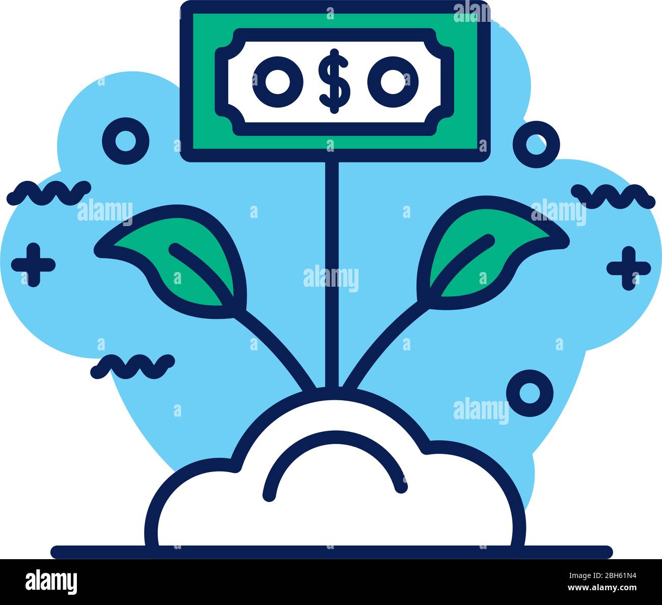 plant with bill detail style icon Stock Vector Image & Art Alamy