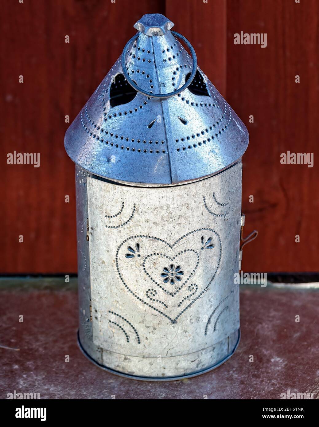 A skirt heater used in winter by female church visitors so as not to freeze during the long worship services. Stock Photo