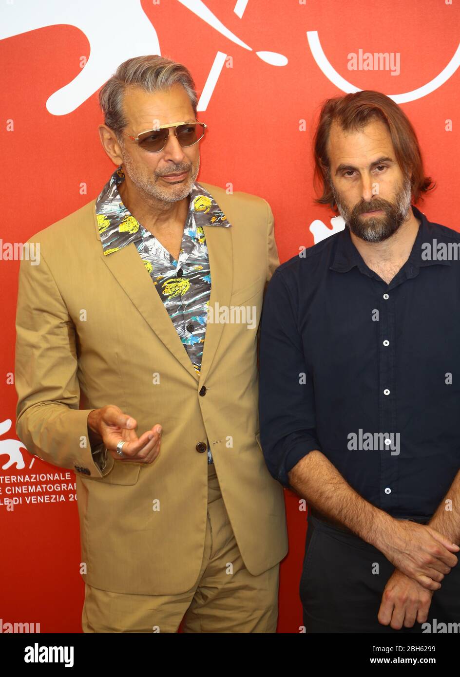 VENICE, ITALY - AUGUST 30: Jeff Goldblum and Rick Alverson attends 'The  Mountain' photocall during the 75th Venice Film Festival on August 30, 2018  Stock Photo - Alamy