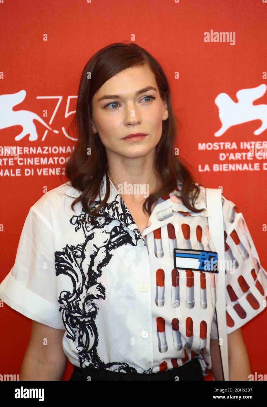 VENICE, ITALY - AUGUST 30: Hannah Gross attends 'The Mountain' photocall during the 75th Venice