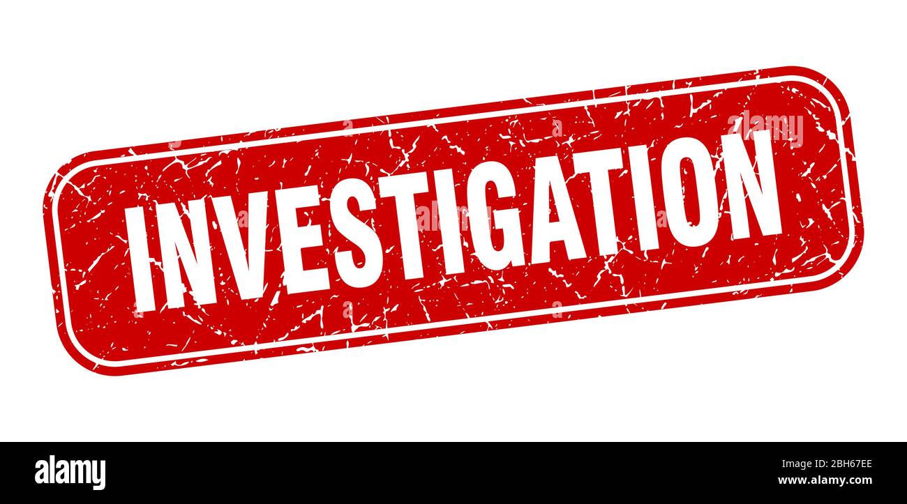 investigation stamp. investigation square grungy red sign Stock Vector ...
