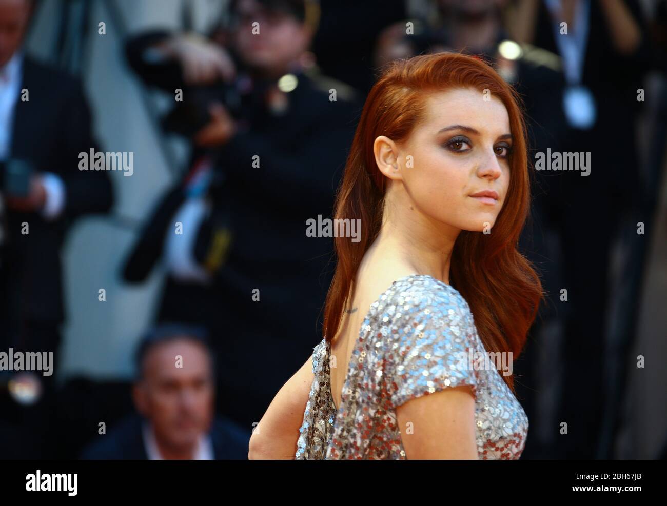 VENICE, ITALY - AUGUST 31: Ludovica Bizzaglia walks the red carpet of