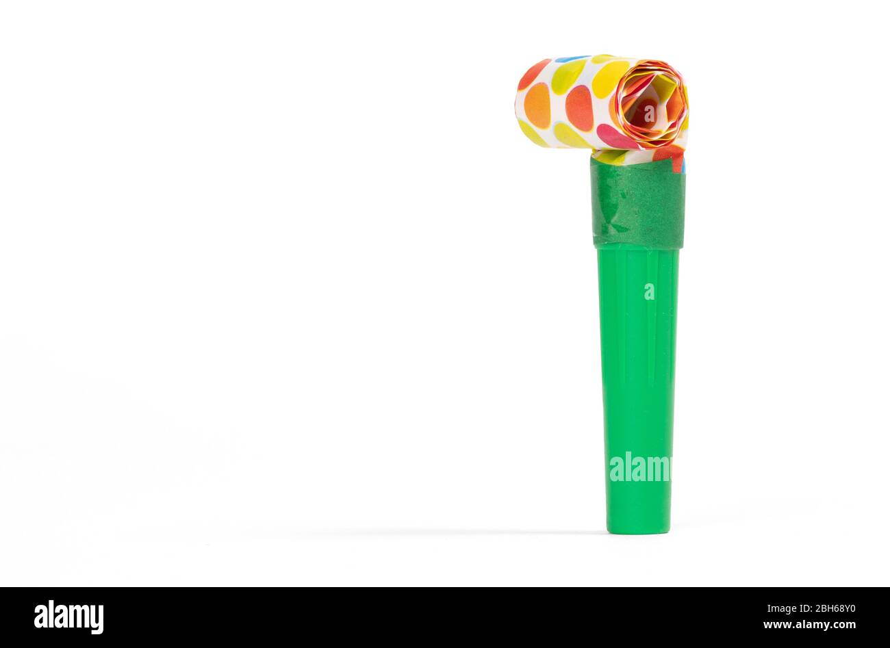 Party whistle isolated on a white background Stock Photo Alamy
