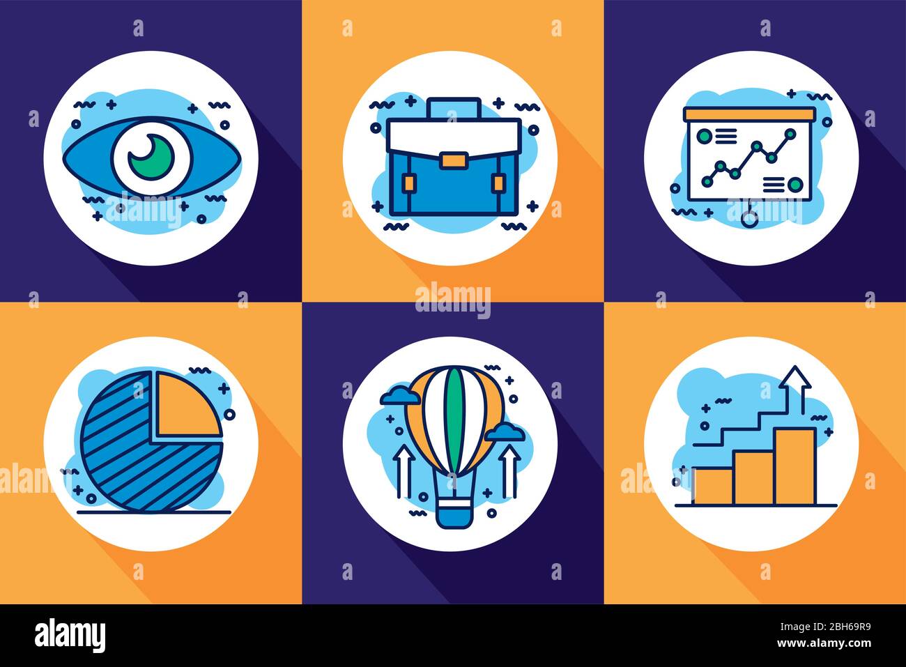 start up and business set icons Stock Vector Image & Art - Alamy