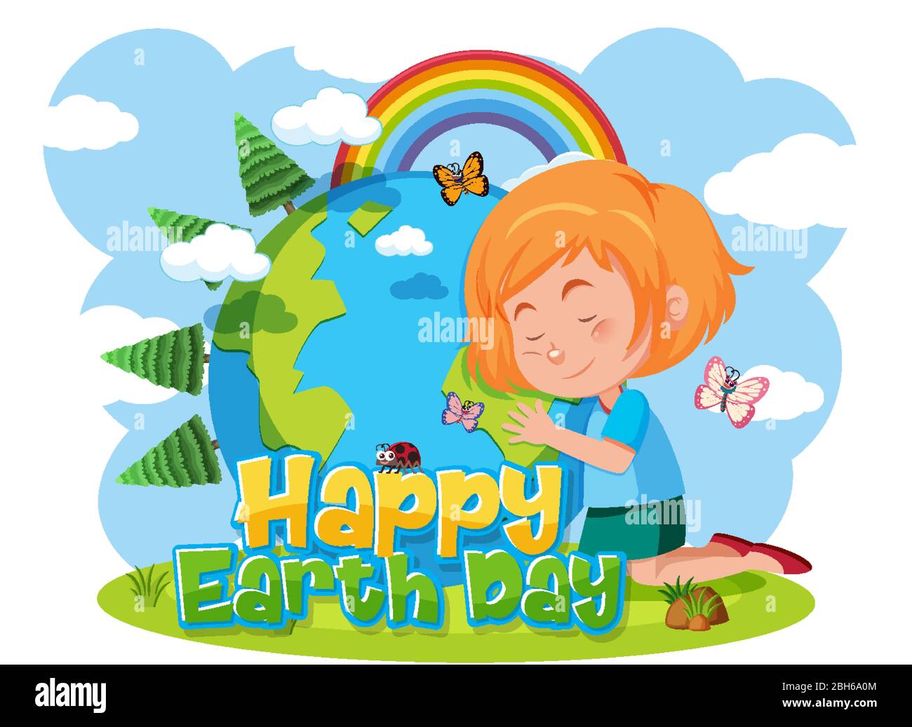 Poster design for happy earth day with happy girl hugging the earth illustration Stock Vector Image & Art - Alamy Poster design for happy earth day with happy girl hugging the earth illustration Stock Vector Image & Art - Alamy