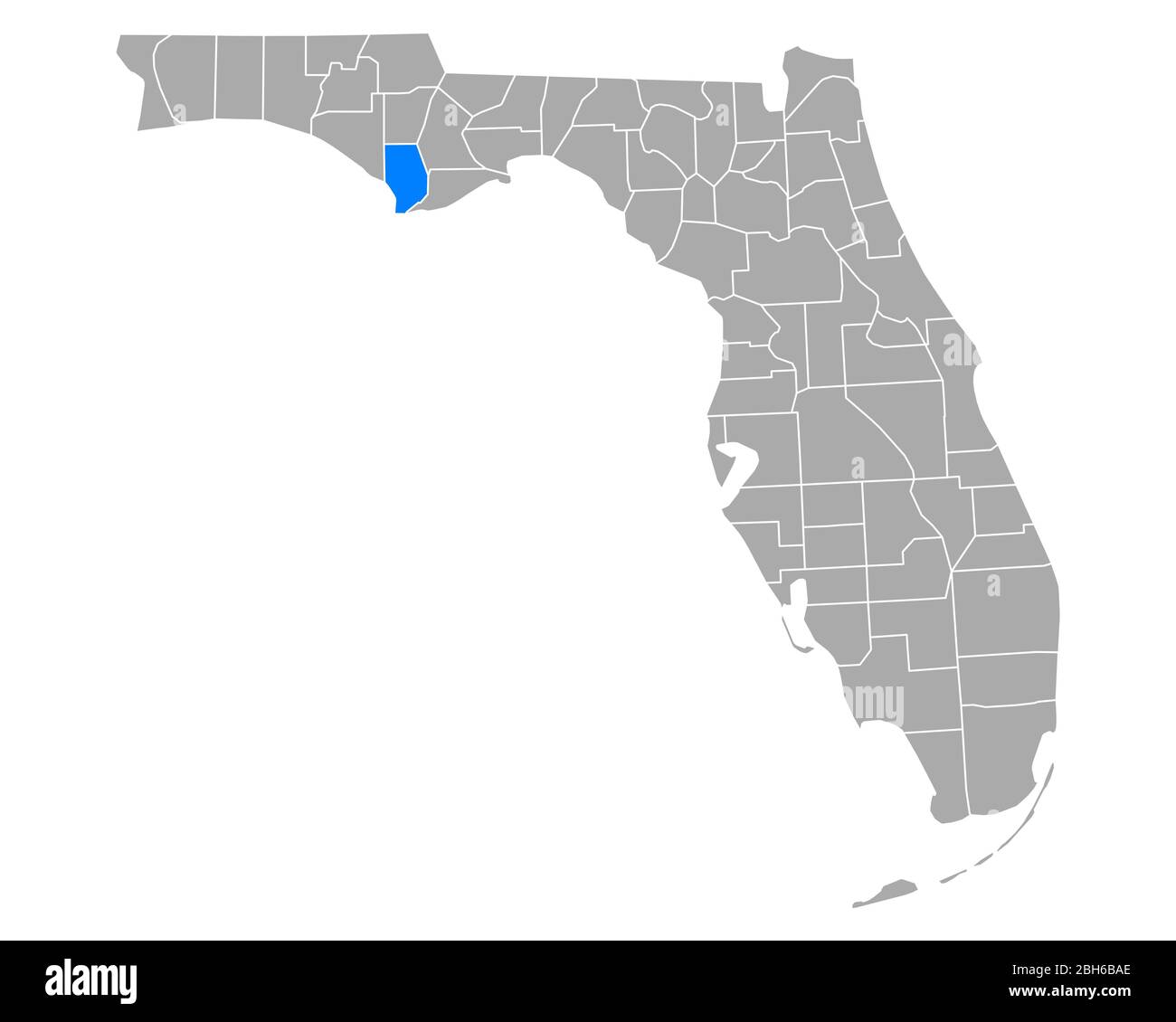 Map Of Gulf In Florida 2BH6BAE 