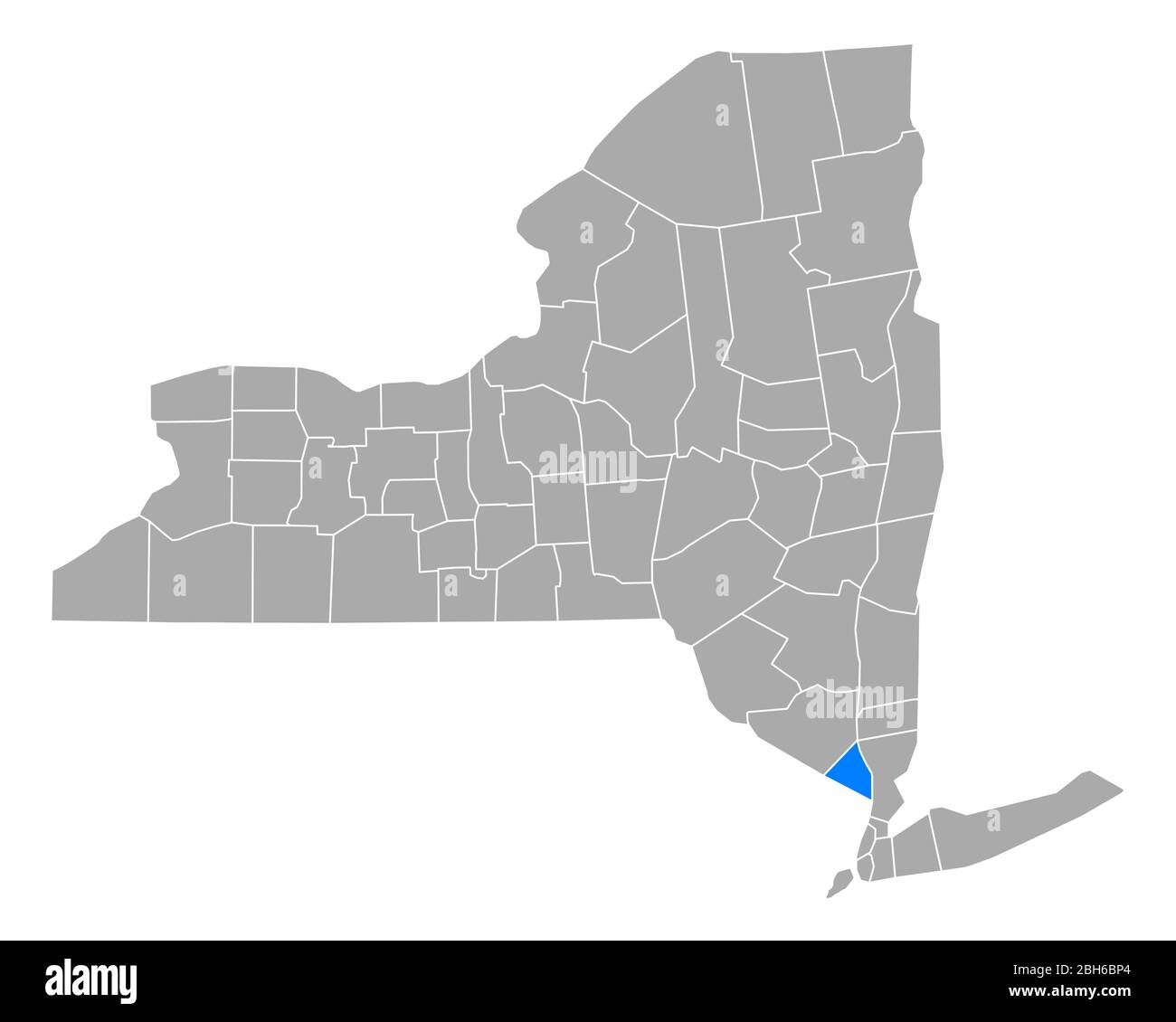 Map of Rockland in New York Stock Photo Alamy