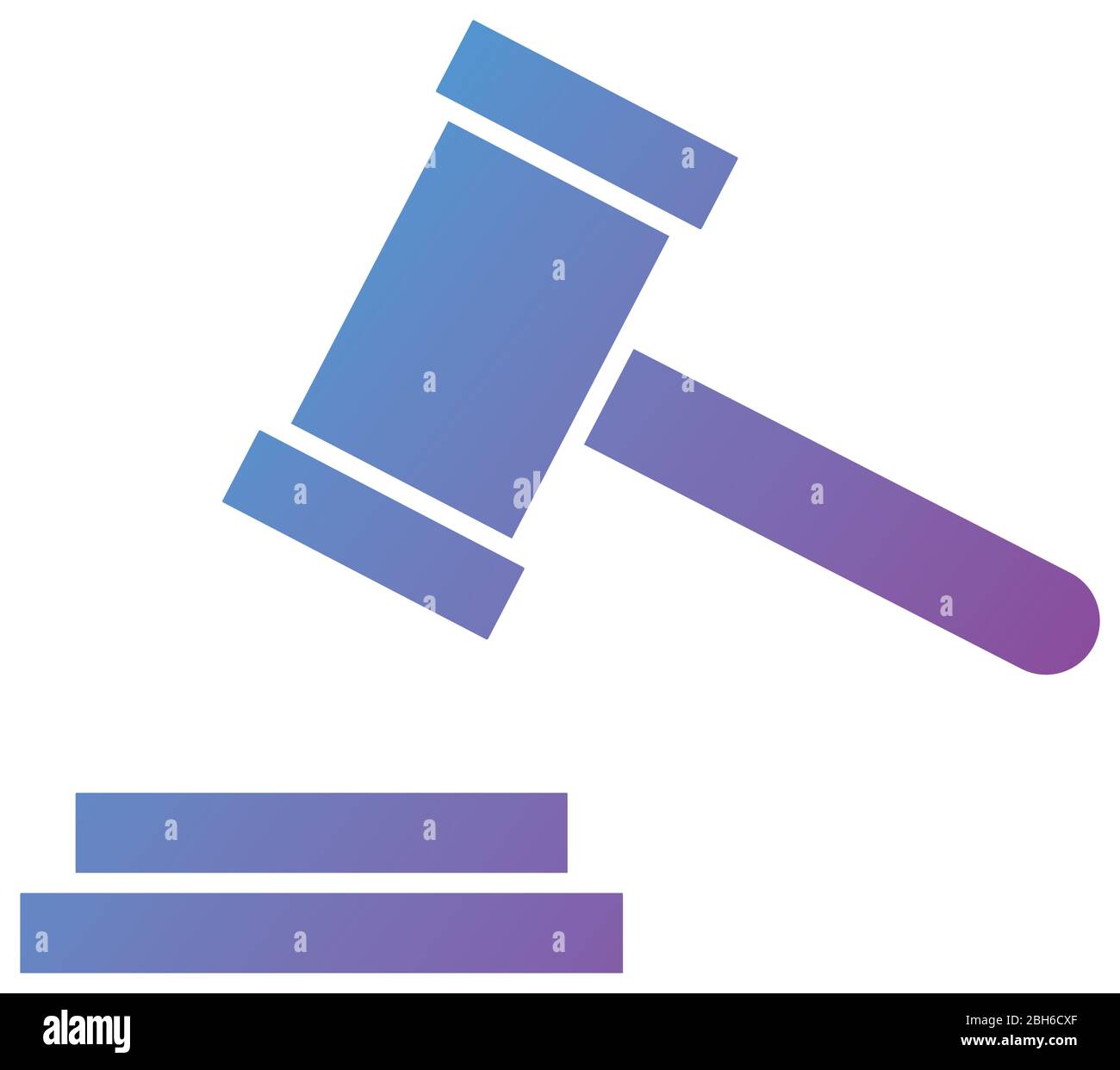 hammer judge silhouette style icon Stock Vector Image & Art Alamy