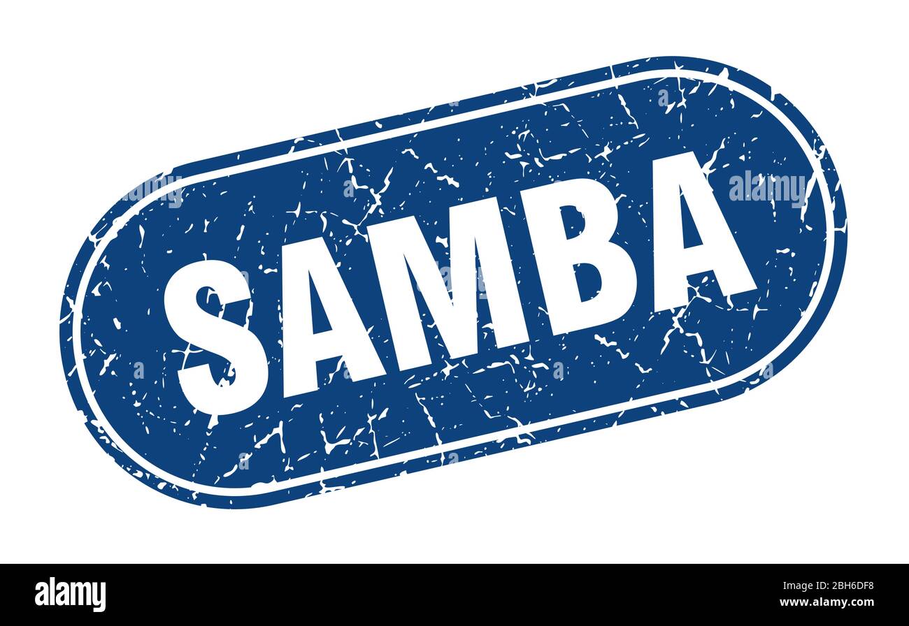 samba sign. samba grunge blue stamp. Label Stock Vector Image & Art - Alamy