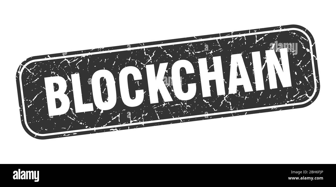 blockchain stamp. blockchain square grungy black sign Stock Vector Image & Art Alamy
