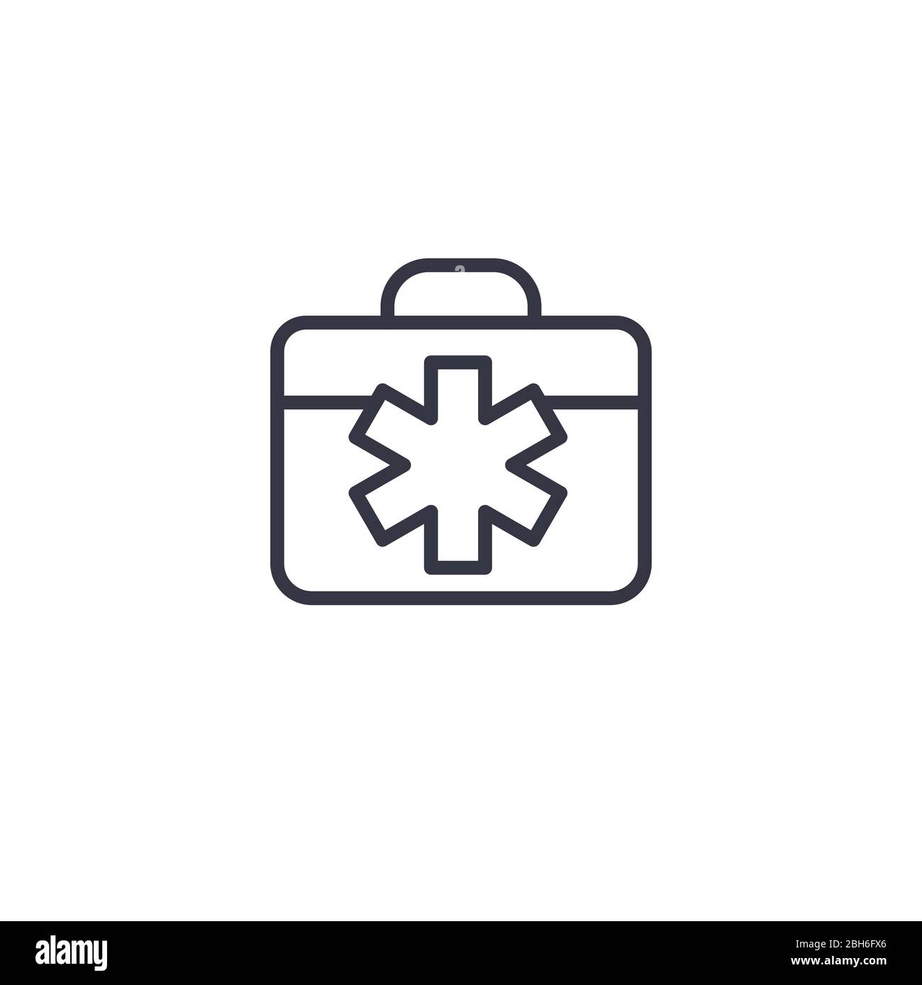 Health Safety and Environment Icon -  the medical side of things Stock Vector