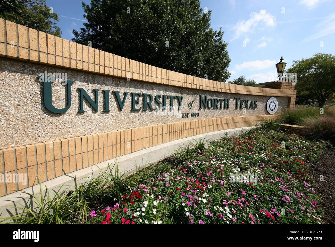 Denton, Texas October 12, 2008: Main Entrance To The University Of ...