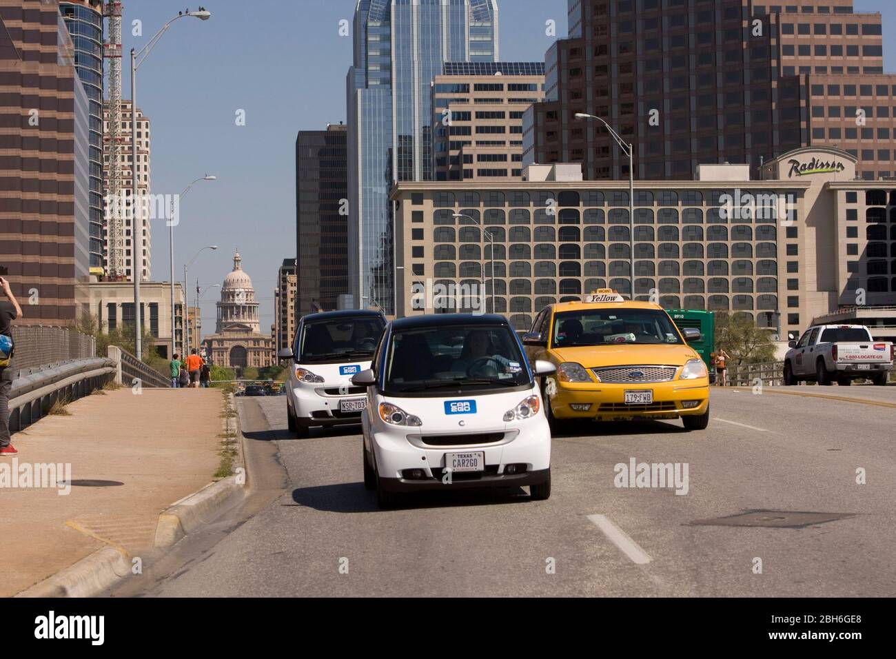 Austin, Texas USA, March 18, 2009. SmartforTwo car, made by German car company Daimler