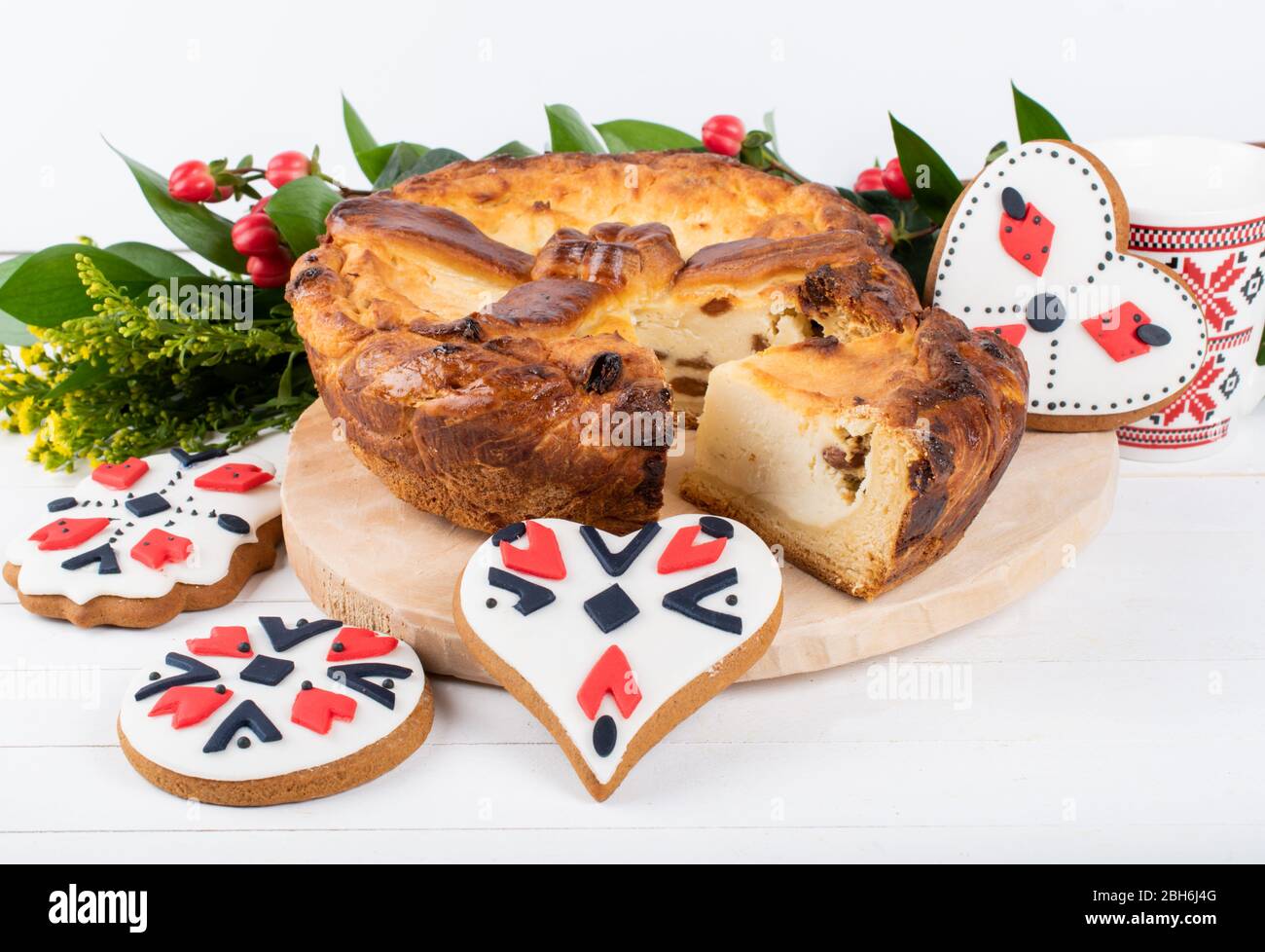 Sweet leavened bread, Romania and Bulgaria, 1st of March, 8th of March ...