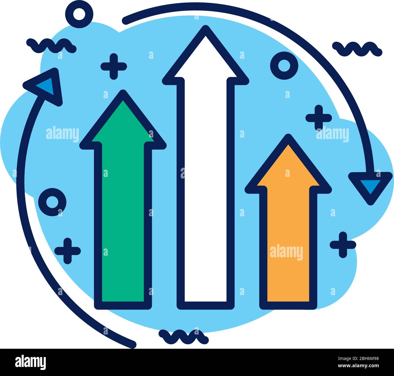 arrows infographic detail style icon Stock Vector Image & Art - Alamy