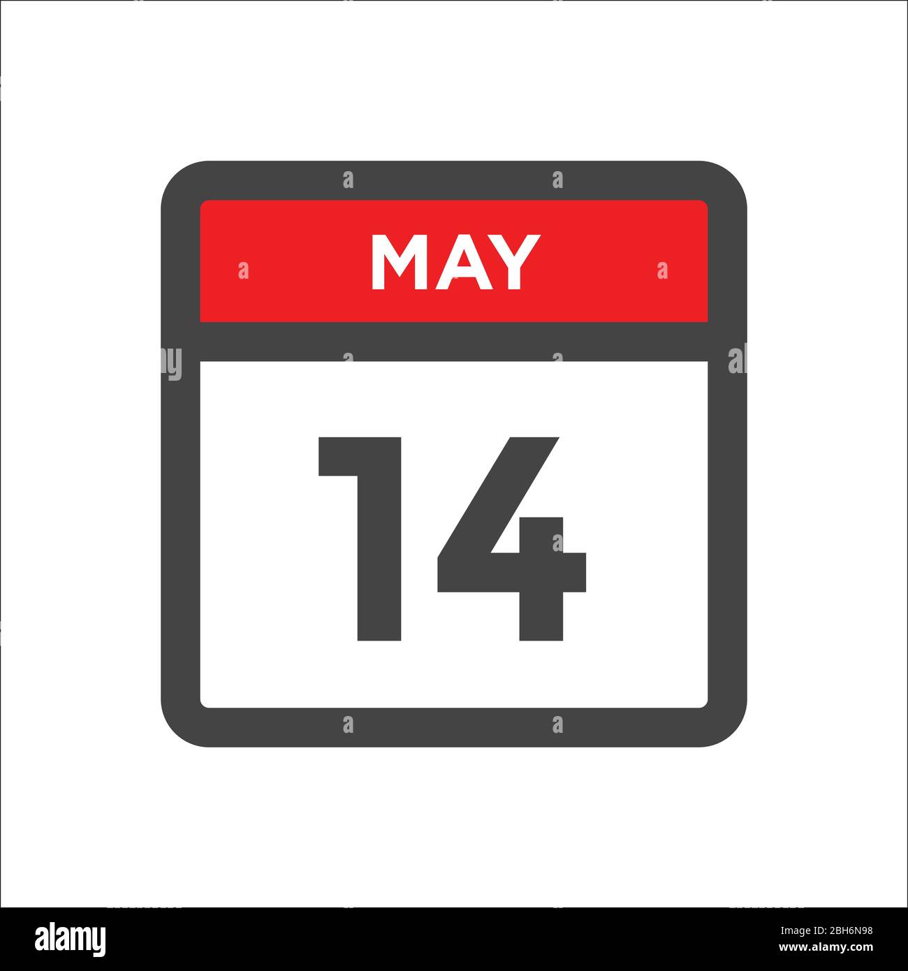 May 14 calendar icon day of month Stock Vector Image & Art Alamy