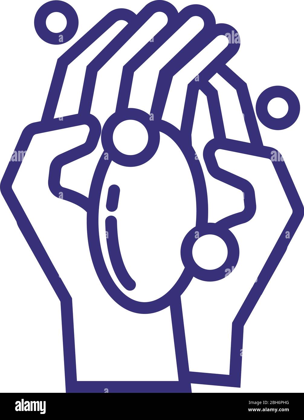 hands washing with soap bar line style icon Stock Vector Image & Art ...