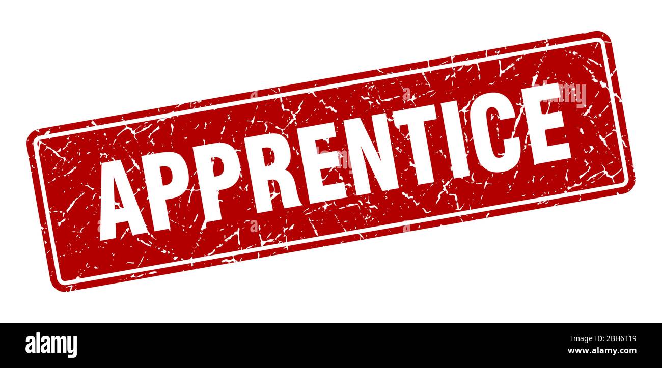 apprentice stamp. apprentice vintage red label. Sign Stock Vector Image ...