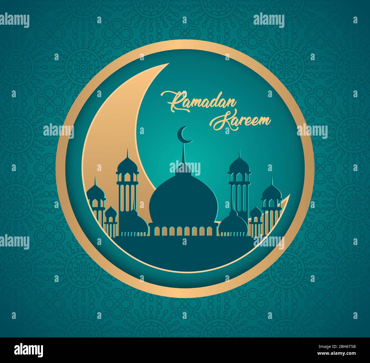 Beautiful Ramadan Kareem greeting card designs. Month of fasting ...