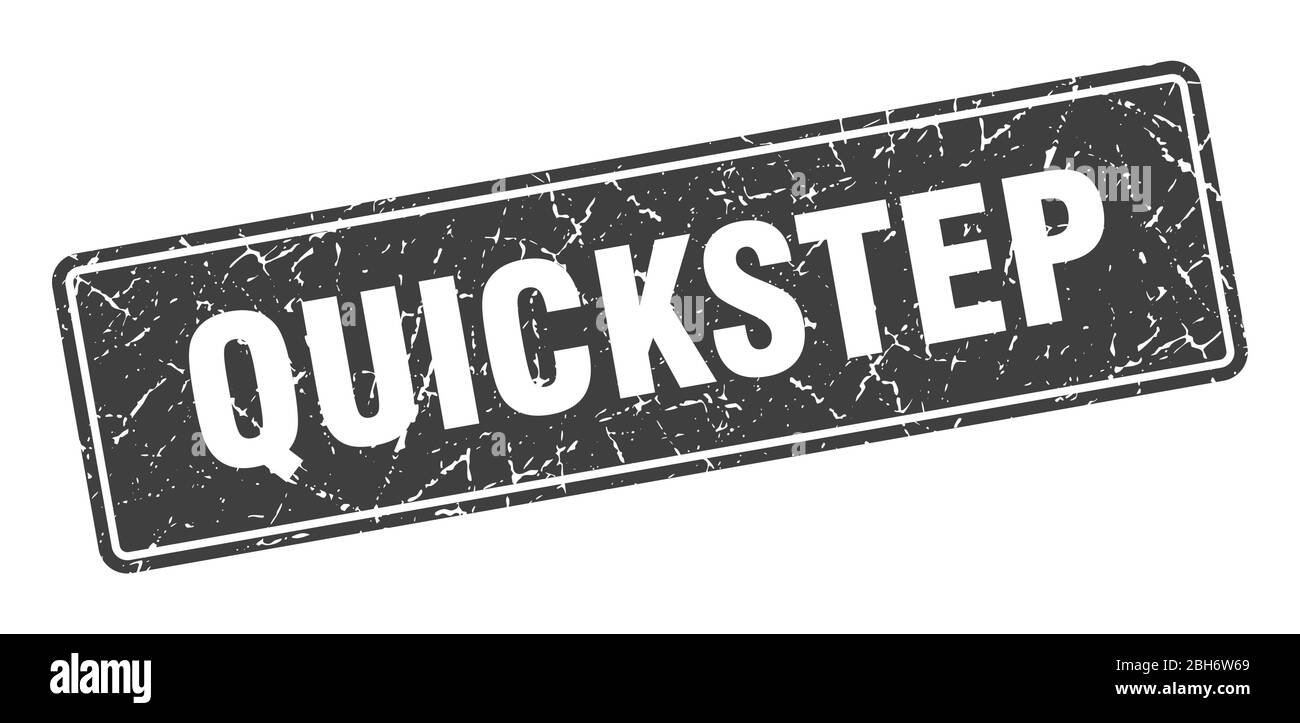 quickstep stamp. quickstep vintage black label. Sign Stock Vector Image ...