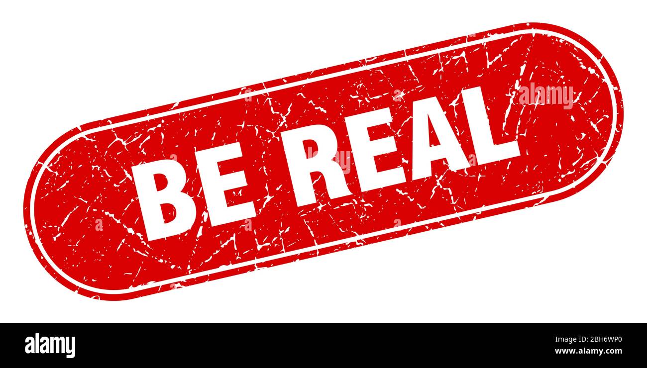 be real sign. be real grunge red stamp. Label Stock Vector Image & Art ...