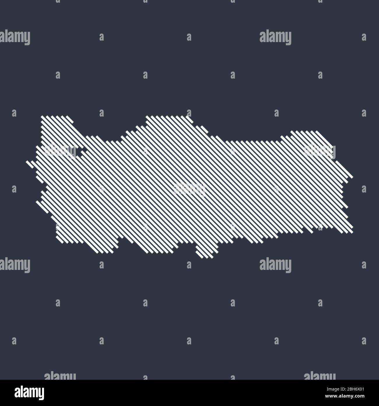 Stylized simple diagonal line map of Turkey Stock Vector Image & Art ...