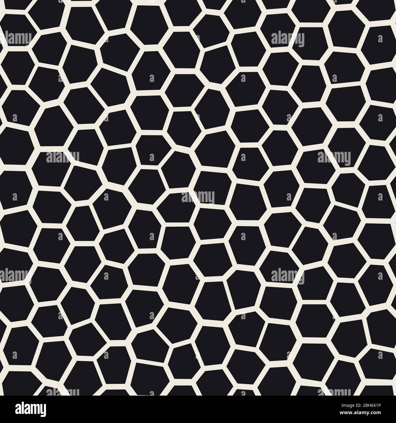 Seamless irregular lines vector mosaic pattern. Abstract chaotic tessellation texture Stock Vector