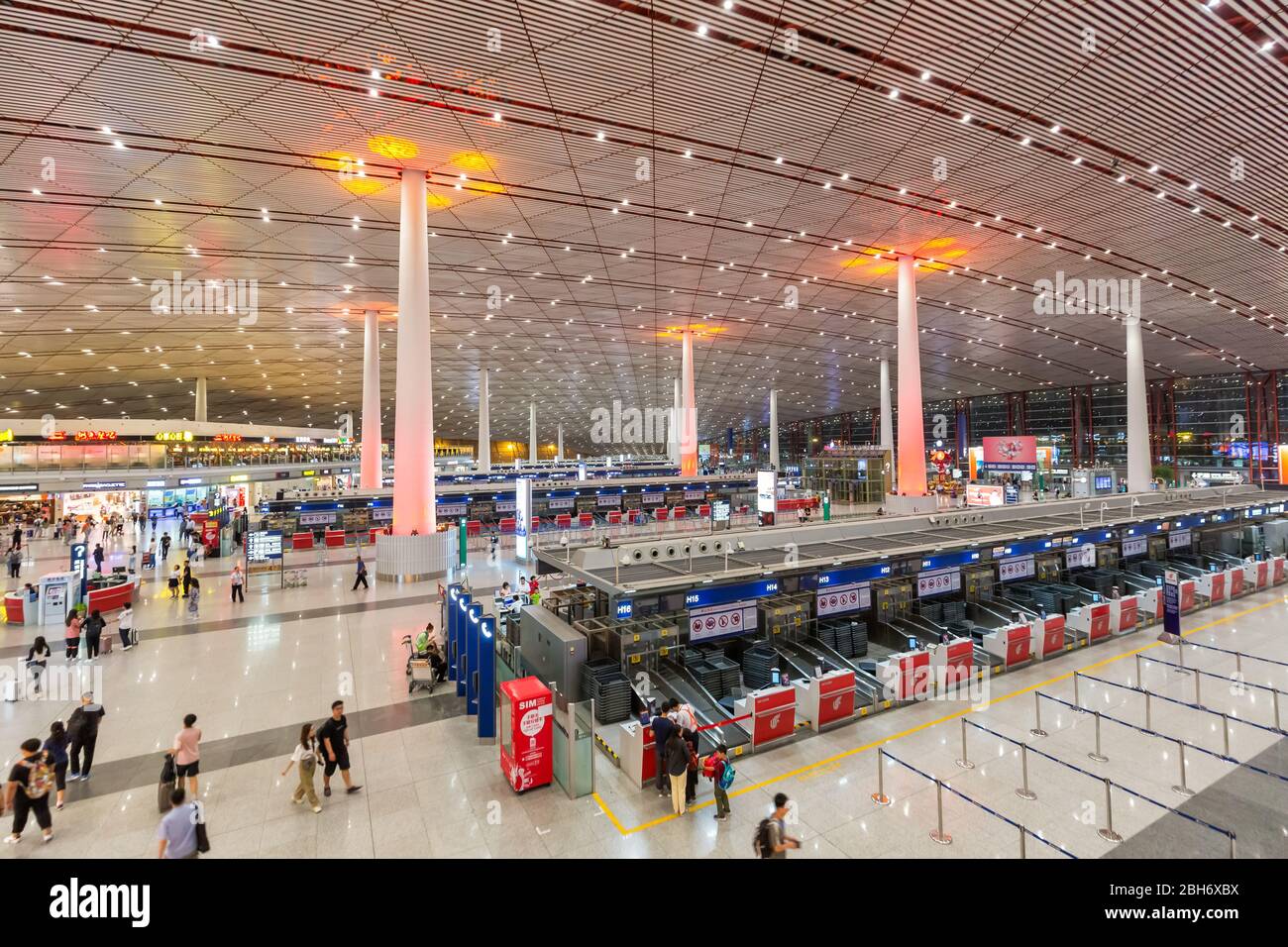 Beijing, China October 1, 2019 Terminal 3 of Beijing Capital International Airport (PEK) in