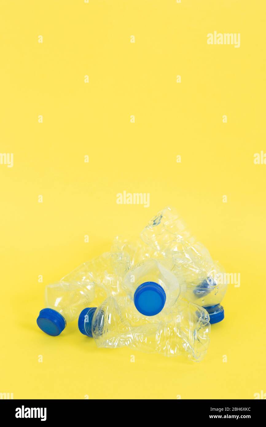 empty water bottles. Plastic waste Stock Photo