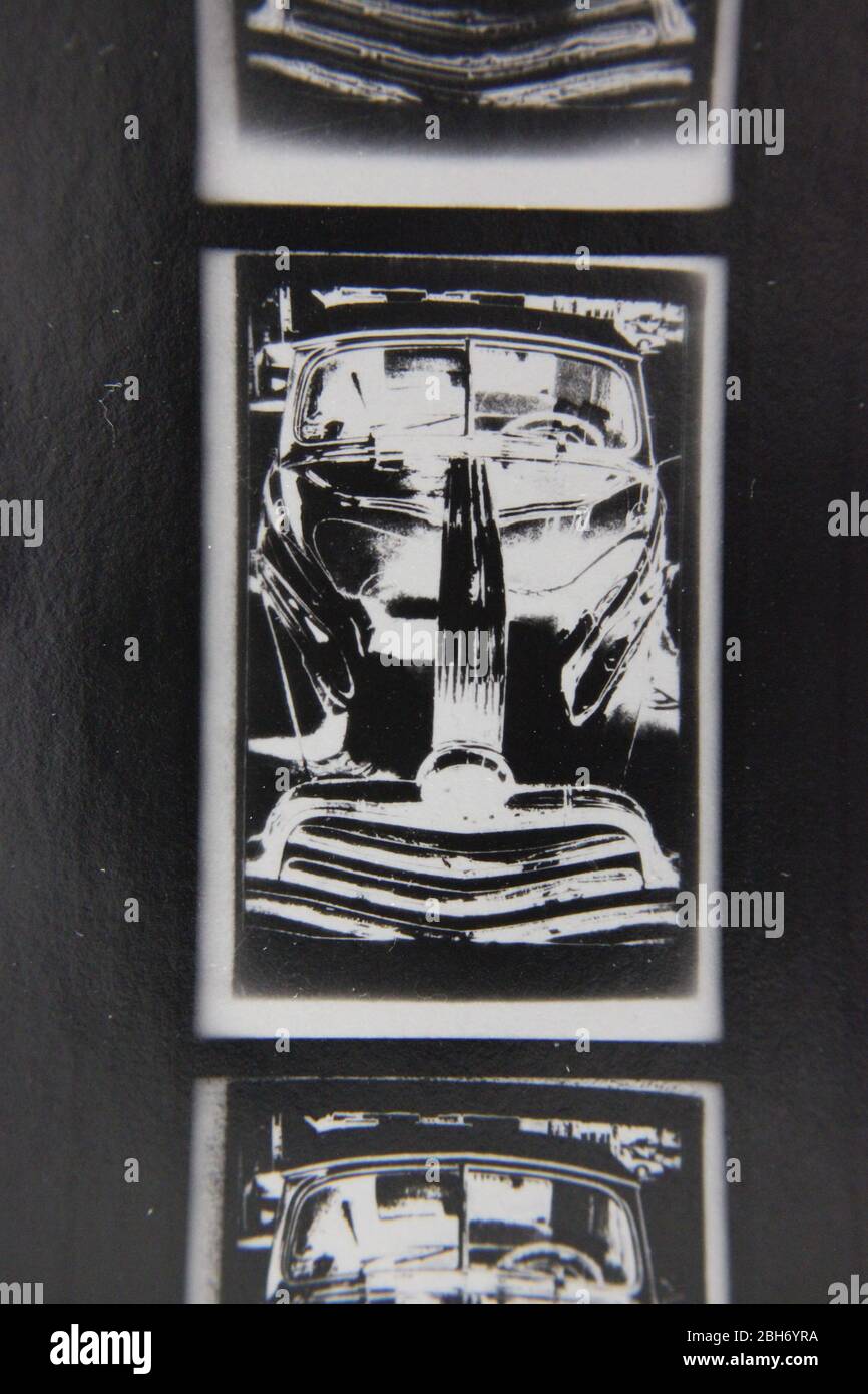 Fine 70s vintage extreme high contrast contact print photography of the ...