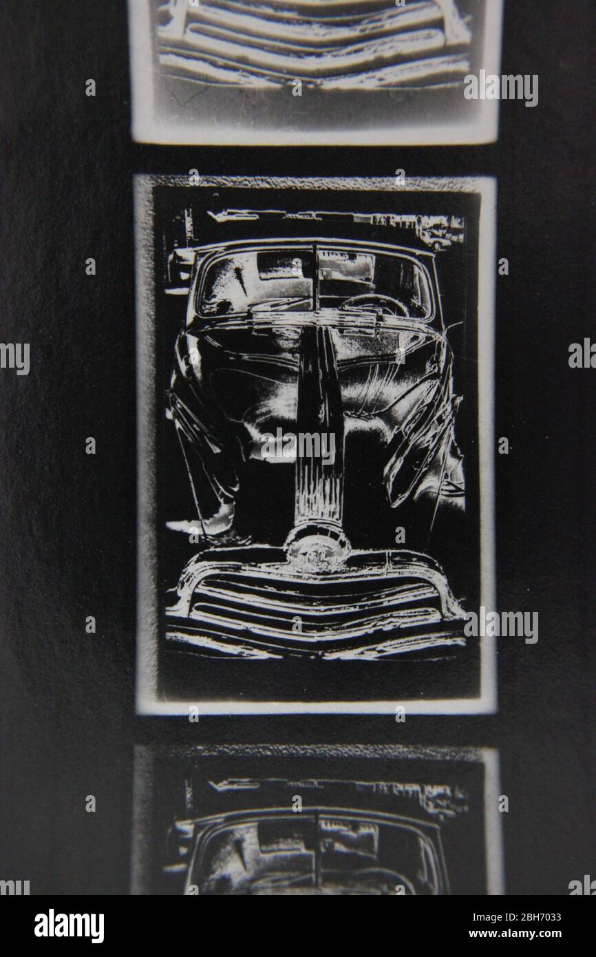 Fine 70s vintage extreme high contrast contact print photography of the ...