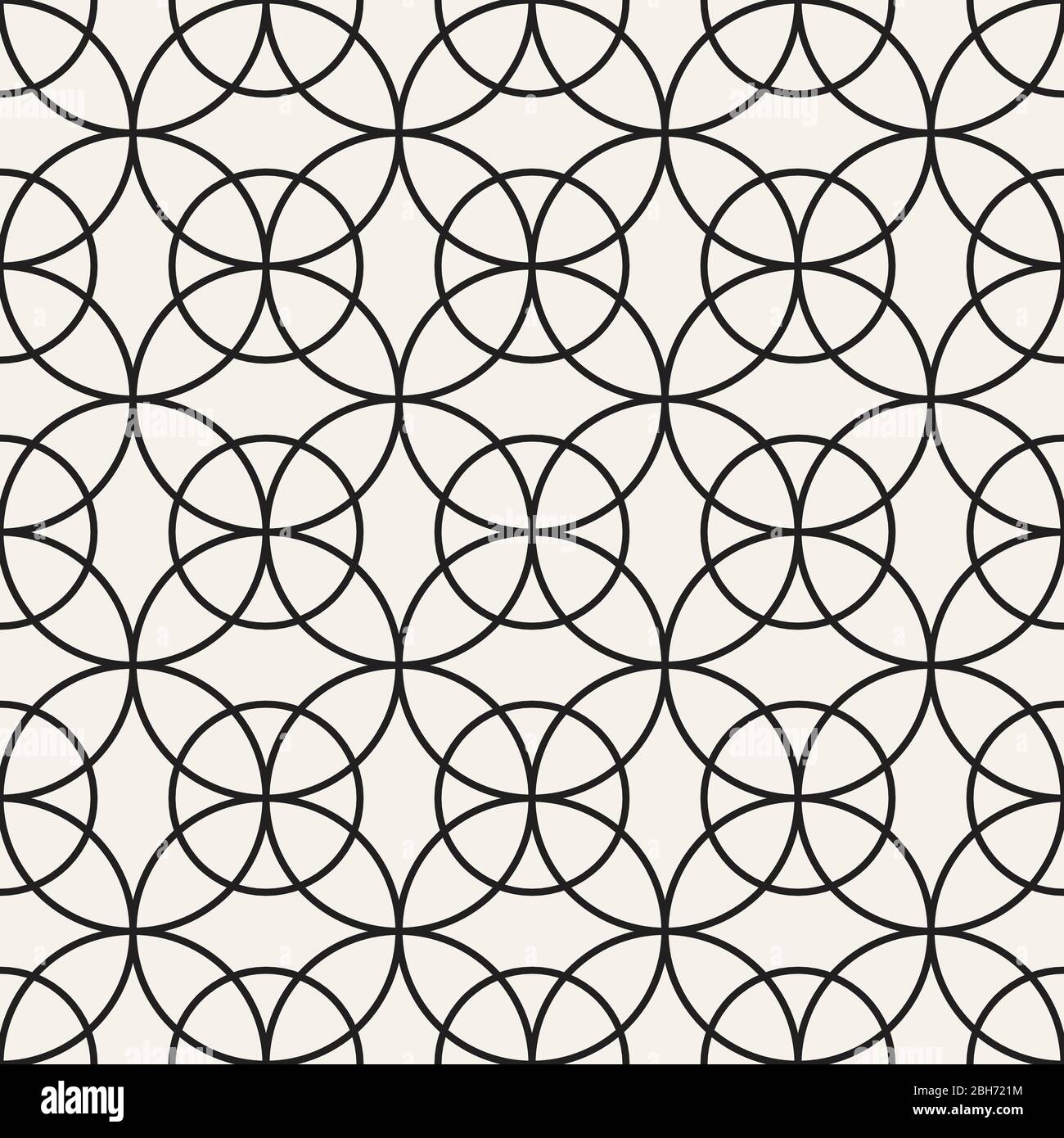 Vector seamless pattern. Repeating abstract background. Black and white ...