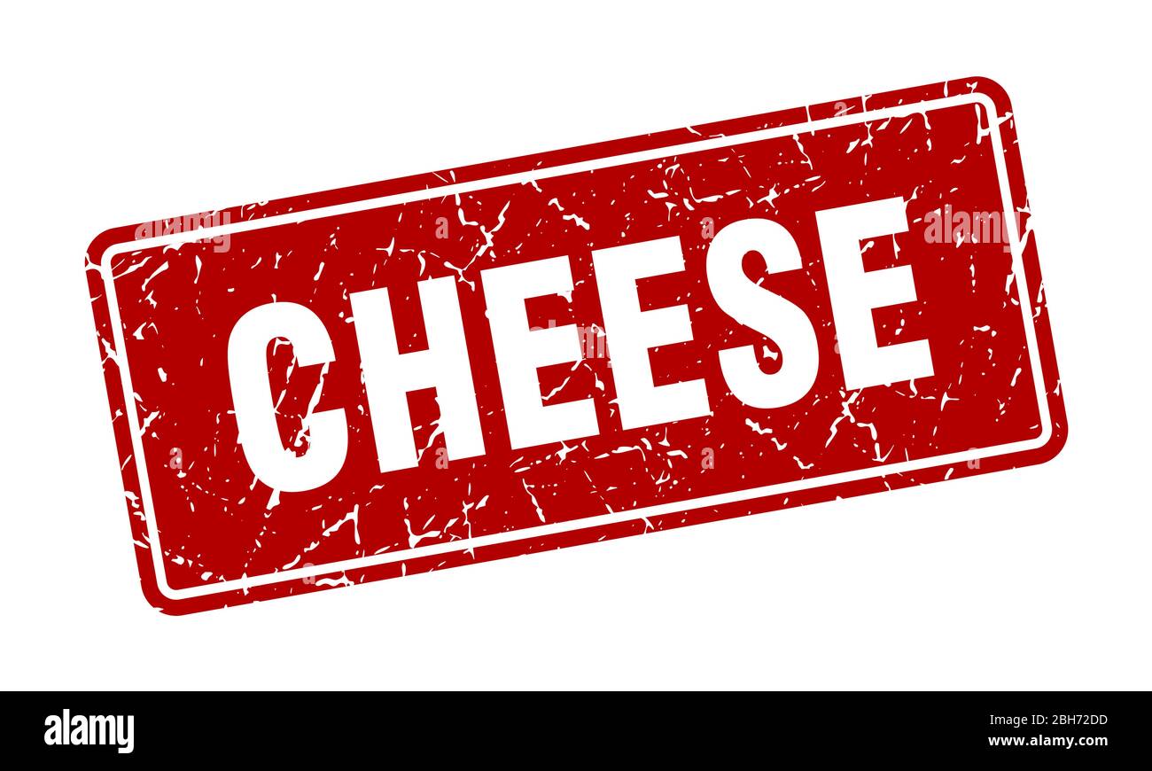 cheese stamp. cheese vintage red label. Sign Stock Vector Image & Art