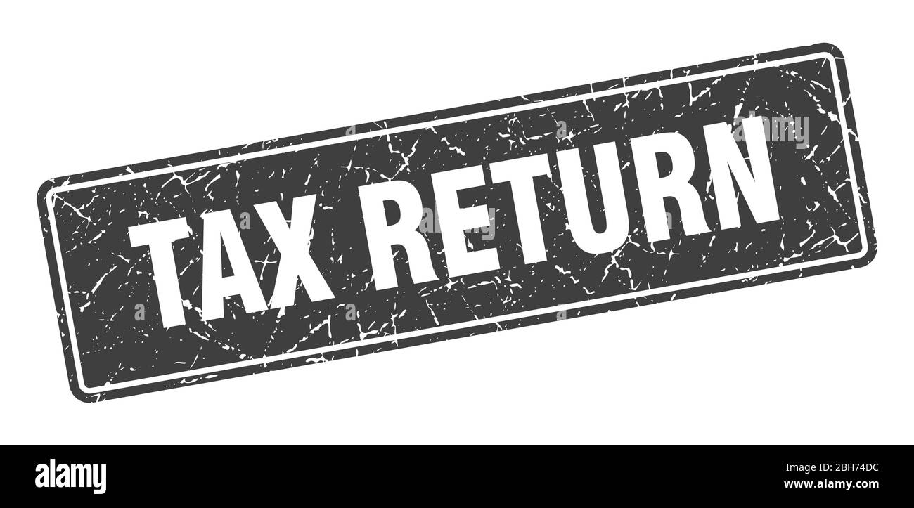 tax return stamp. tax return vintage black label. Sign Stock Vector Image & Art Alamy