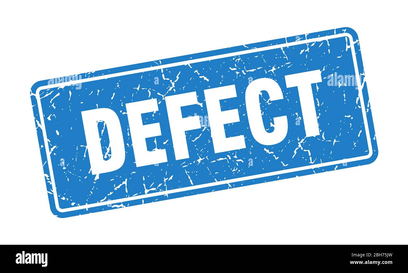 defect stamp. defect vintage blue label. Sign Stock Vector Image & Art ...